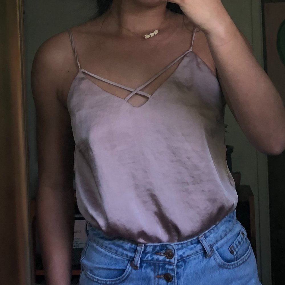 Rose Gold Silky Bodysuit